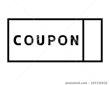 A simple coupon vertical line on the right A simple coupon vertical line on the right 105330816