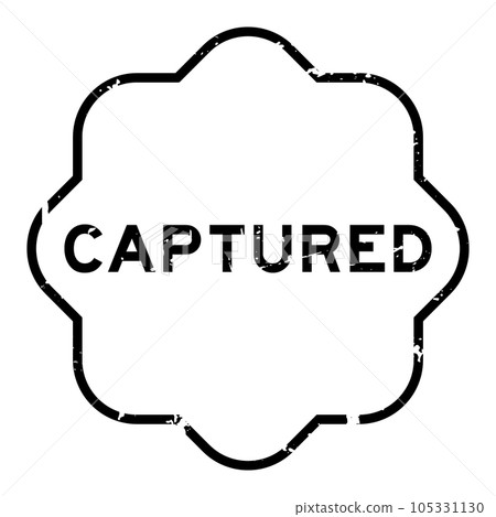 Grunge black captured word rubber seal stamp on white background Grunge black captured word rubber seal stamp on white background 105331130