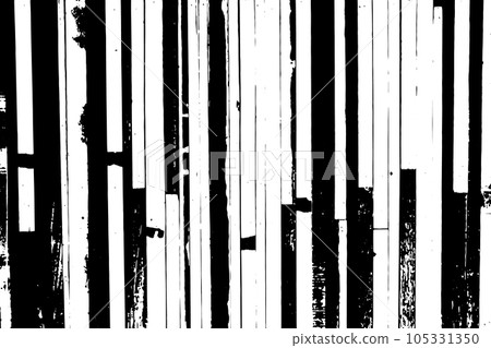 Grunge black and white color wood plate textured background for decoration 105331350