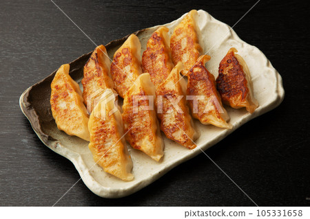 Pan-fried gyoza Pan-fried gyoza 105331658