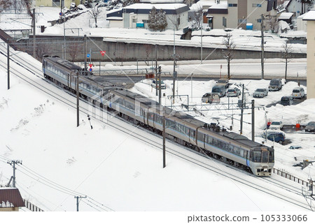 Chitose Line Kaminopporo-Shin-Sapporo JR Hokkaido Series 785 NE-501 formation (Sapporo) Airport Chitose Line Kaminopporo-Shin-Sapporo JR Hokkaido Series 785 NE-501 formation (Sapporo) Airport 105333066