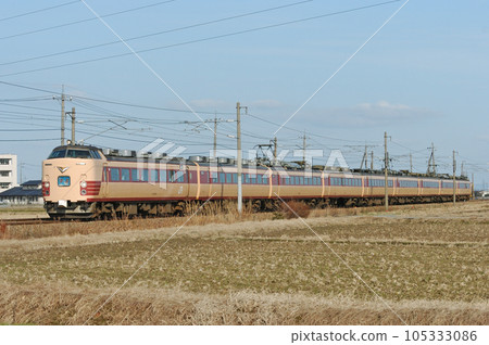 北陸幹線野野市松戶 JR 西日本系列 485 A09 編隊(京都)雷鳥 北陸幹線野野市松戶 JR 西日本系列 485 A09 編隊(京都)雷鳥 105333086