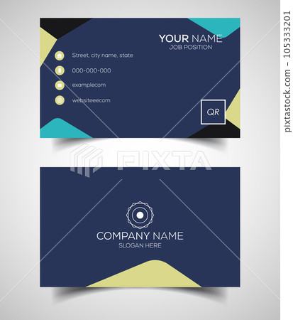 Double-sided creative and modern business card template. Vector illustration Double-sided creative and modern business card template. Vector illustration 105333201