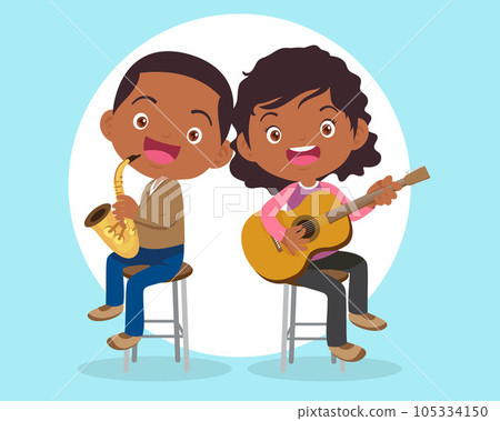 Music kids.Play music concept of music school 105334150