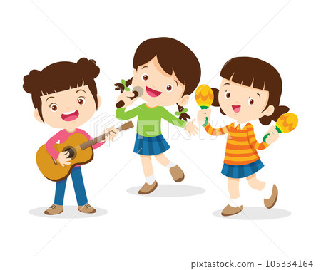 Music kids.Play music concept of music school 105334164