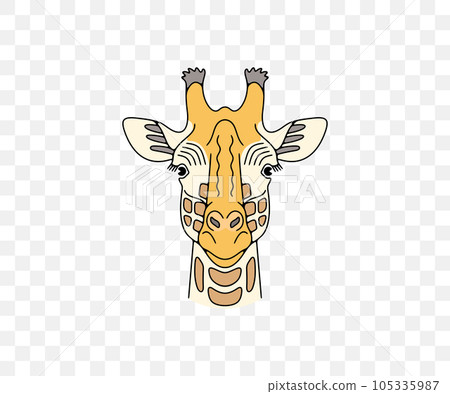 Giraffe head, animals and african savannah, colored graphic design. Nature, wildlife, safari, zoo, wilderness and fauna, vector design and illustration Giraffe head, animals and african savannah, colored graphic design. Nature, wildlife, safari, zoo, wilderness and fauna, vector design and illustration 105335987