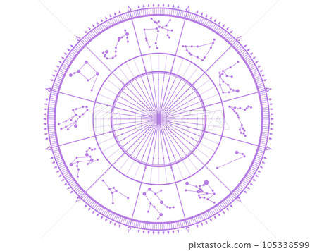 天文鐘風格簡單插畫背景 天文鐘風格簡單插畫背景 105338599