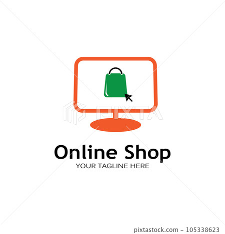 2D Grocery Store Branding Template with Shopping Bag Logo Stock Vector -  Illustration of template, grocery: 292876941