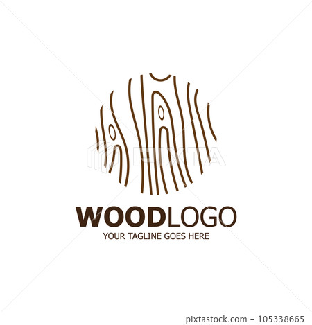 wood logo based design vector template wood logo based design vector template 105338665