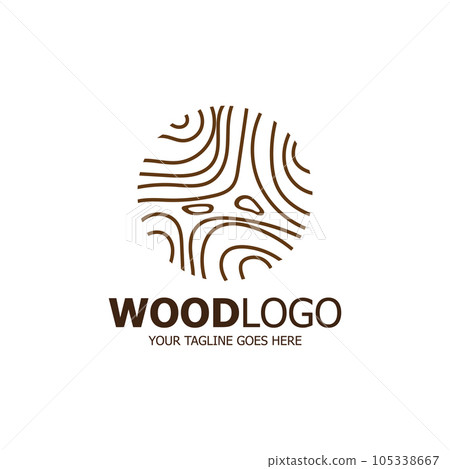 wood logo based design vector template wood logo based design vector template 105338667
