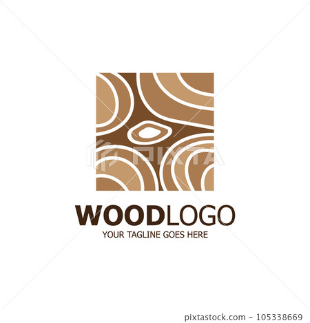wood logo based design vector template wood logo based design vector template 105338669