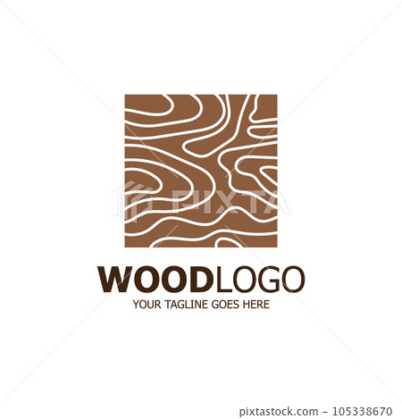 wood logo based design vector template 105338670