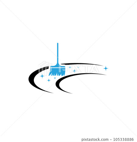 cleaning logo with vector illustration symbol template 105338886