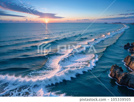 海和日落 105339505