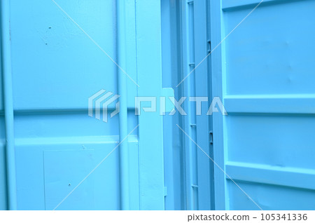 blue metal door texture background for interior design 105341336