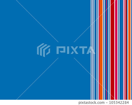 stripe frame vivid blue 105342284
