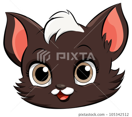 Adorable Cat Cartoon Character 105342512