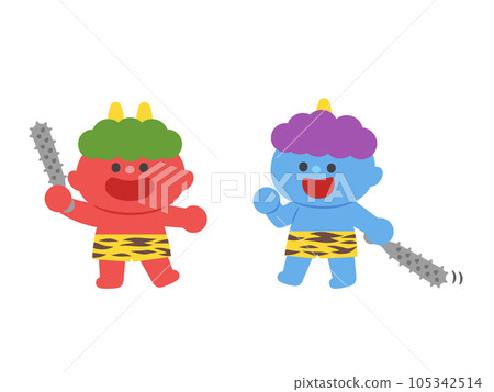 Setsubun Children of Red Demon and Blue Demon Setsubun Children of Red Demon and Blue Demon 105342514