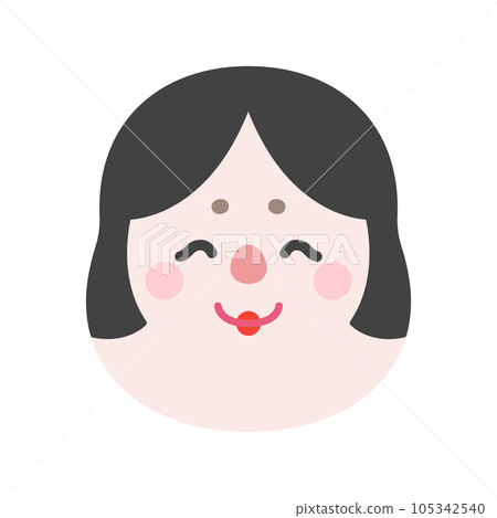 Okame's face - Stock Illustration [105342540] - PIXTA