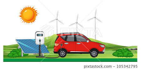 Electric car charging using 105342795