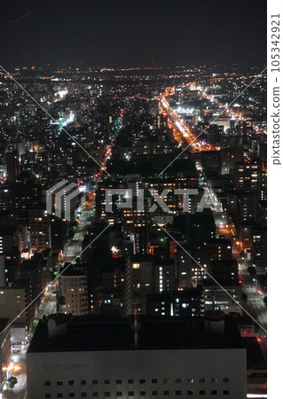 Night view of Sapporo Night view of Sapporo 105342921