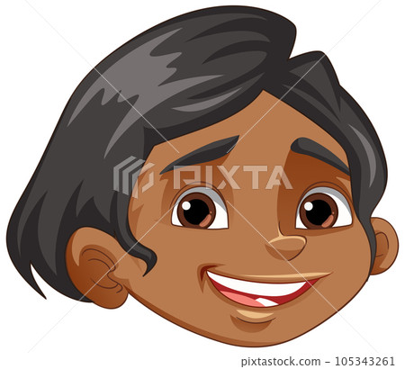 Indigenous people head cartoon Indigenous people head cartoon 105343261