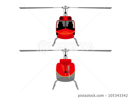 helicopter front and rear 105343342