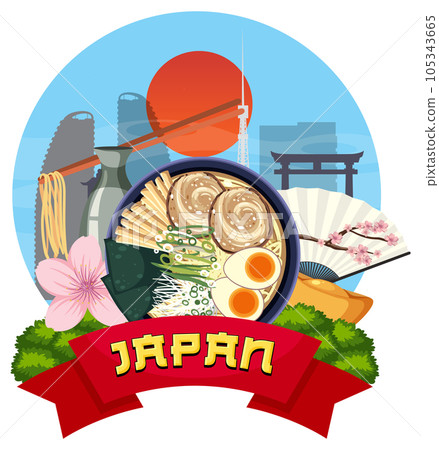 Japanese element nation tradition symbol Japanese element nation tradition symbol 105343665