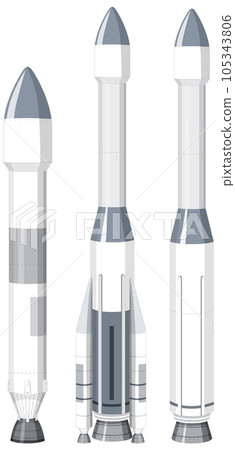Set of rockets and launch vehicles 105343806
