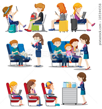 Set of mix travel theme Set of mix travel theme 105344358