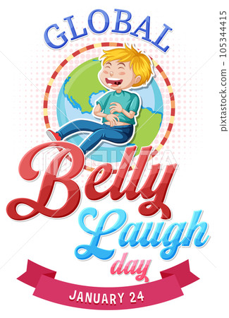 Global Belly Laugh Day Banner Design 105344415