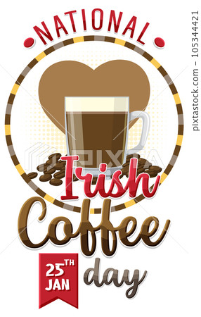 National Irish coffee day banner design National Irish coffee day banner design 105344421