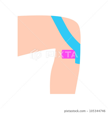 Kinesiology therapeutic tape 105344746