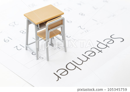 New semester September white background 105345759