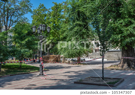 Spaso-Preobrazhensky Cathedral damaged by a Russian missile in Odessa, Ukraine Spaso-Preobrazhensky Cathedral damaged by a Russian missile in Odessa, Ukraine 105347307