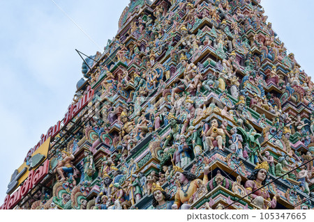 The Gateway Tower of Kapaleeshwarar Temple The Gateway Tower of Kapaleeshwarar Temple 105347665