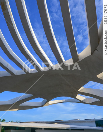 Beautiful futuristic structure 105347671