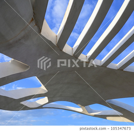 Beautiful futuristic structure 105347673