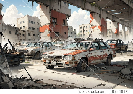 毀壞的城市,戰爭,災難,崩潰 毀壞的城市,戰爭,災難,崩潰 105348171