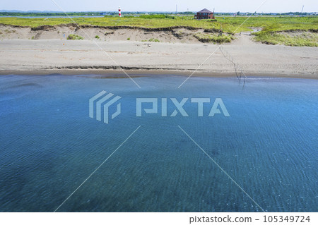 Aerial view of Ishikari Beach (Aso Beach Ishikari, near Ishikari Beach Sand Park) 105349724