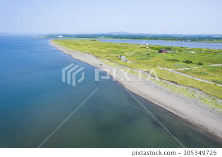 Aerial view of Ishikari Beach (Aso Beach Ishikari, near Ishikari Beach Sand Park) Aerial view of Ishikari Beach (Aso Beach Ishikari, near Ishikari Beach Sand Park) 105349726