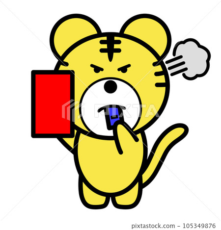 老虎給紅牌的插圖 105349876