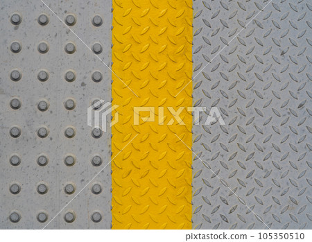 Tactile Paving on Modern Tiles Pathway for Blind Handicap, Safety Sidewalk Walkway for Disability People Tactile Paving on Modern Tiles Pathway for Blind Handicap, Safety Sidewalk Walkway for Disability People 105350510