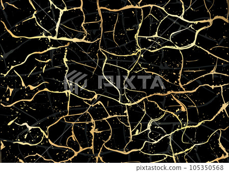 Gold Marbling Texture design for poster, brochure, invitation, cover book, catalog. Vector 105350568