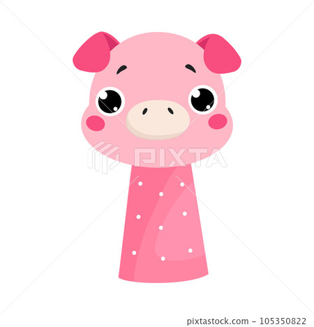 Pig Finger Toy and Puppet for Entertainment Play Vector Illustration Pig Finger Toy and Puppet for Entertainment Play Vector Illustration 105350822