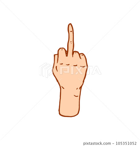 Gestures arms stop, palm, thumbs up, finger pointer, ok, like and pray or handshake, fist and peace 105351052