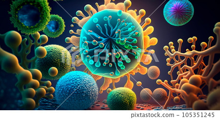 bacteria and other microorganisms for microbiome research Generative AI 105351245