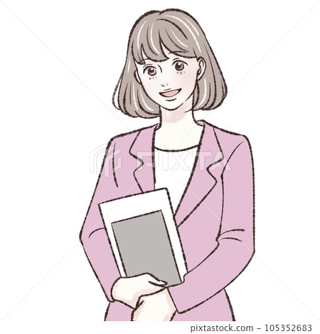 Information, explanation, commentary.Black hair, blazer, uniform, suit, ol, student, office worker, receptionist, 105352683