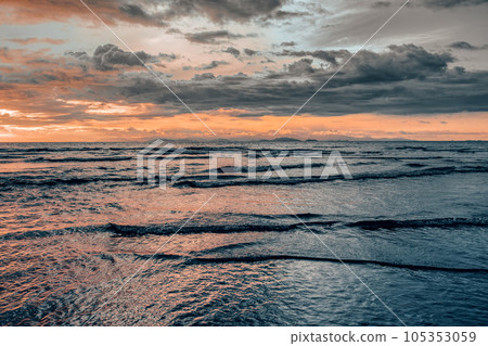 Idyllic sunset landscape. Tarcoles, Costa Rica 105353059