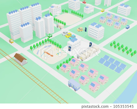 碳中和城市景觀等距 105353545